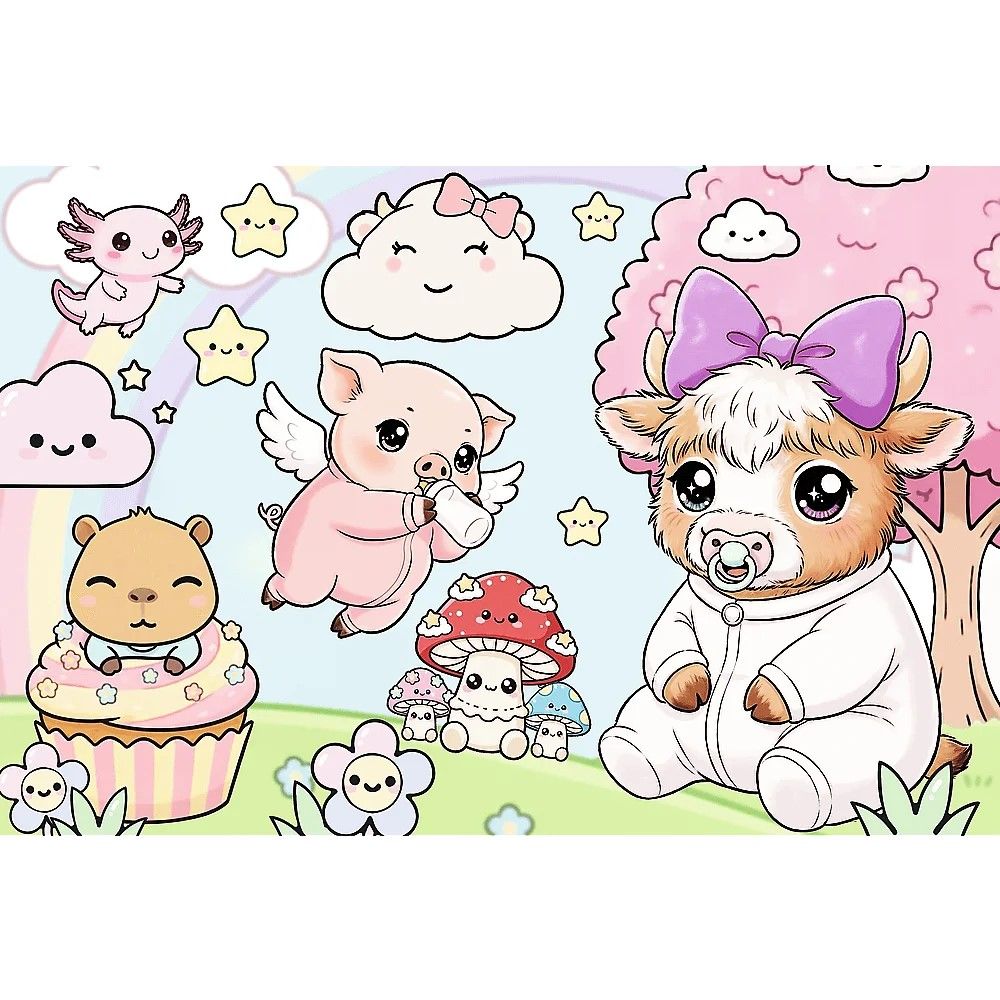 PUZZLE TREFL 160 ANIMALE MICI