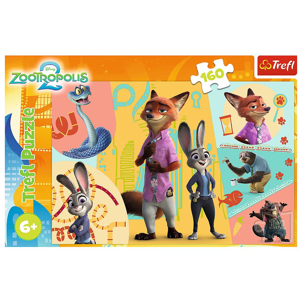 Puzzle Trefl Disney Zootropolis, 160 piese, copii 6+