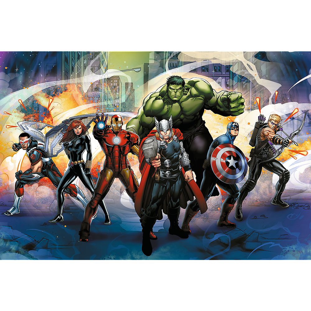 Puzzle Trefl Marvel Avengers cu superputeri, 160 piese, 6+ ani