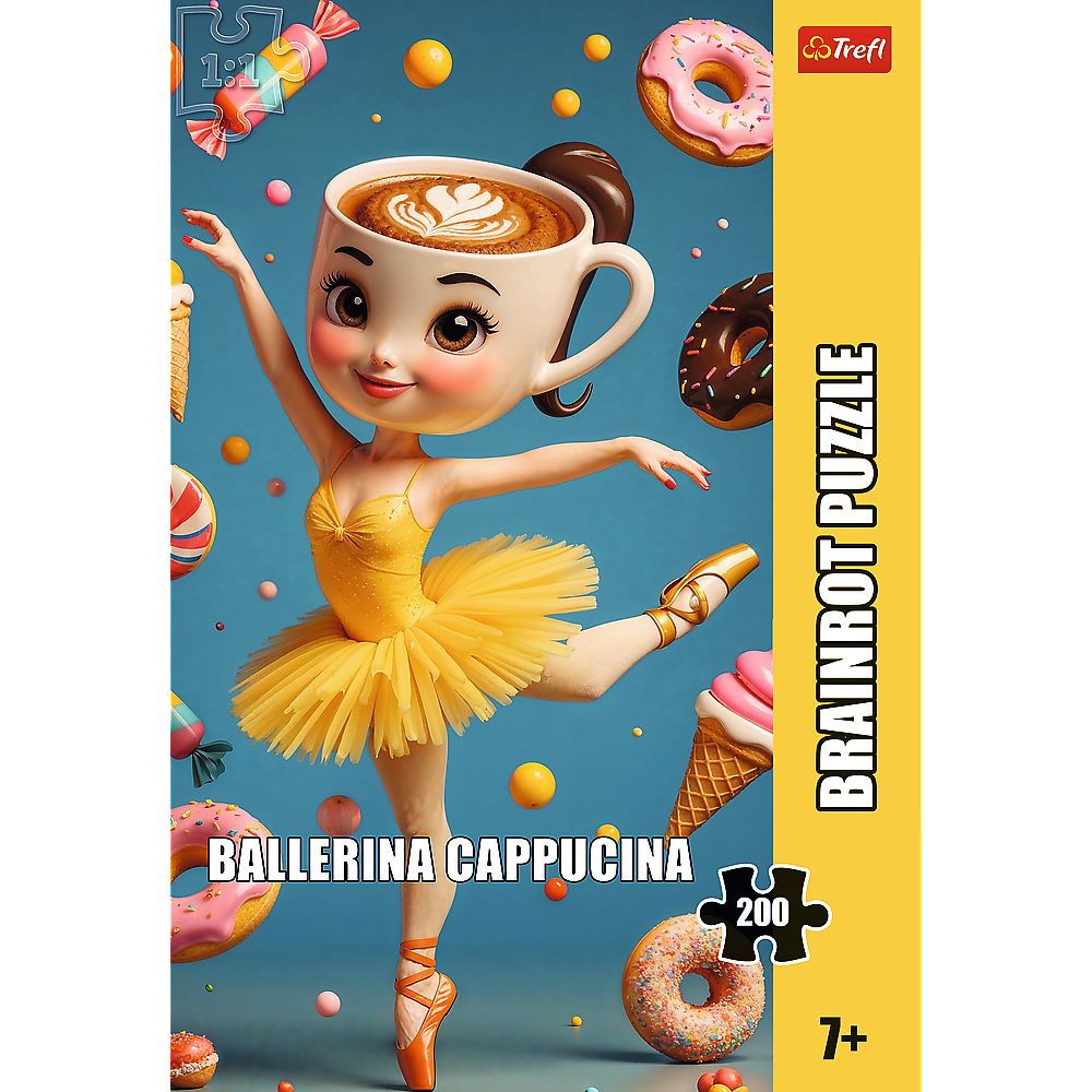 Puzzle Trefl 200 piese Ballerina Cappucina pentru copii 7+