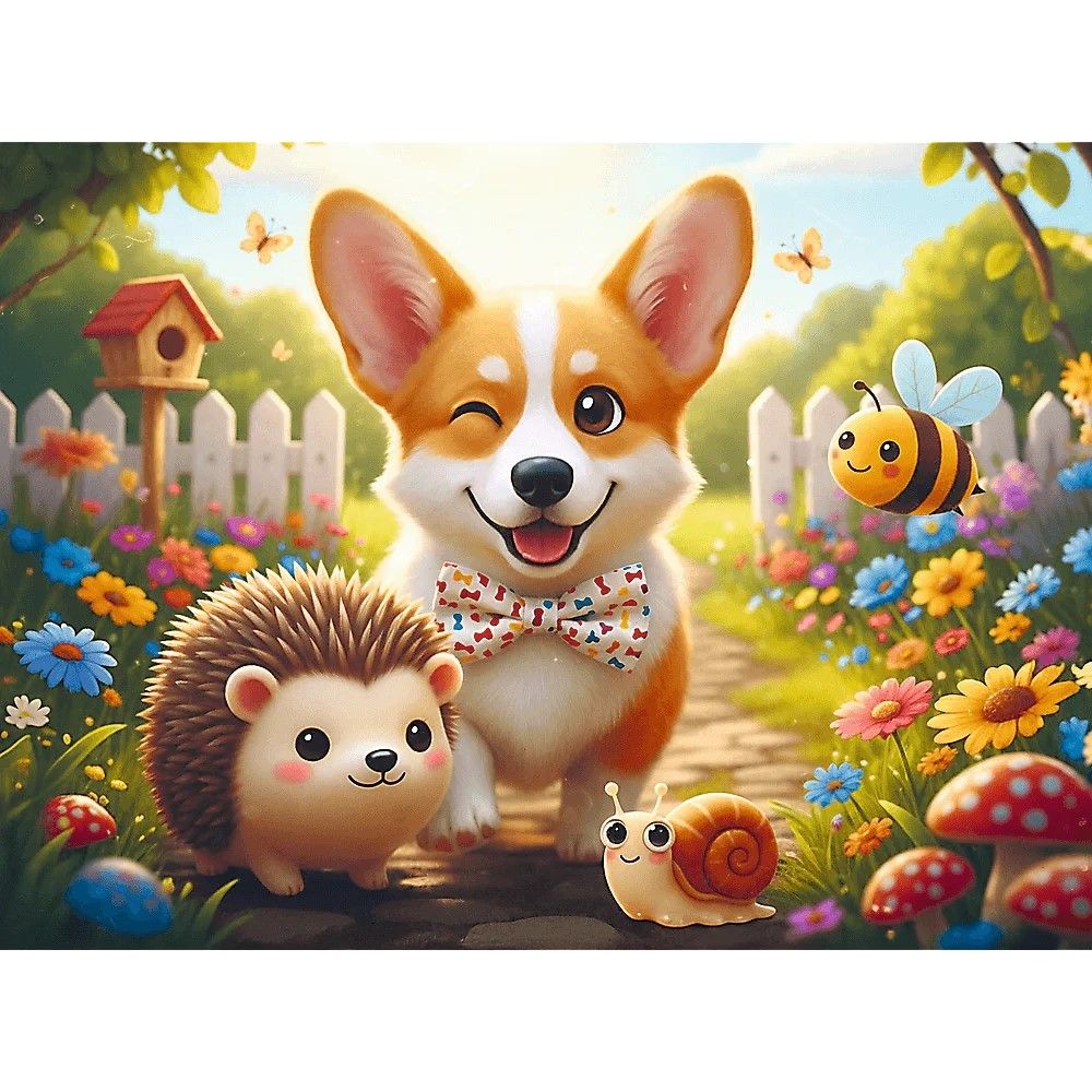 PUZZLE TREFL 30 O ZI CU CORGI