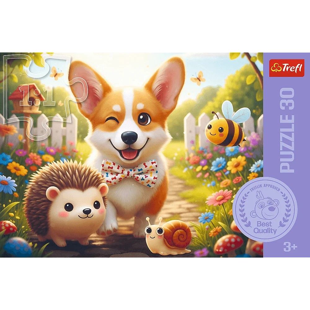 PUZZLE TREFL 30 O ZI CU CORGI