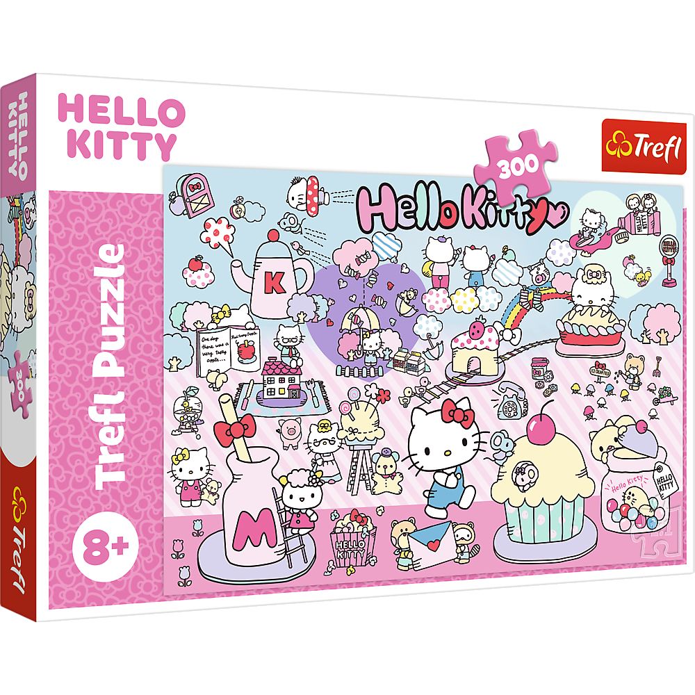 PUZZLE TREFL 300 DESCOPERA LUMEA LUI HELLO KITTY