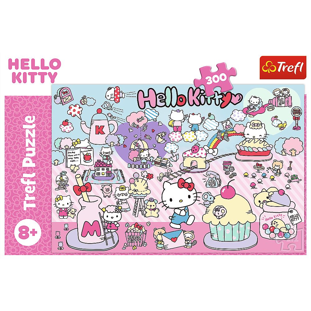 PUZZLE TREFL 300 DESCOPERA LUMEA LUI HELLO KITTY