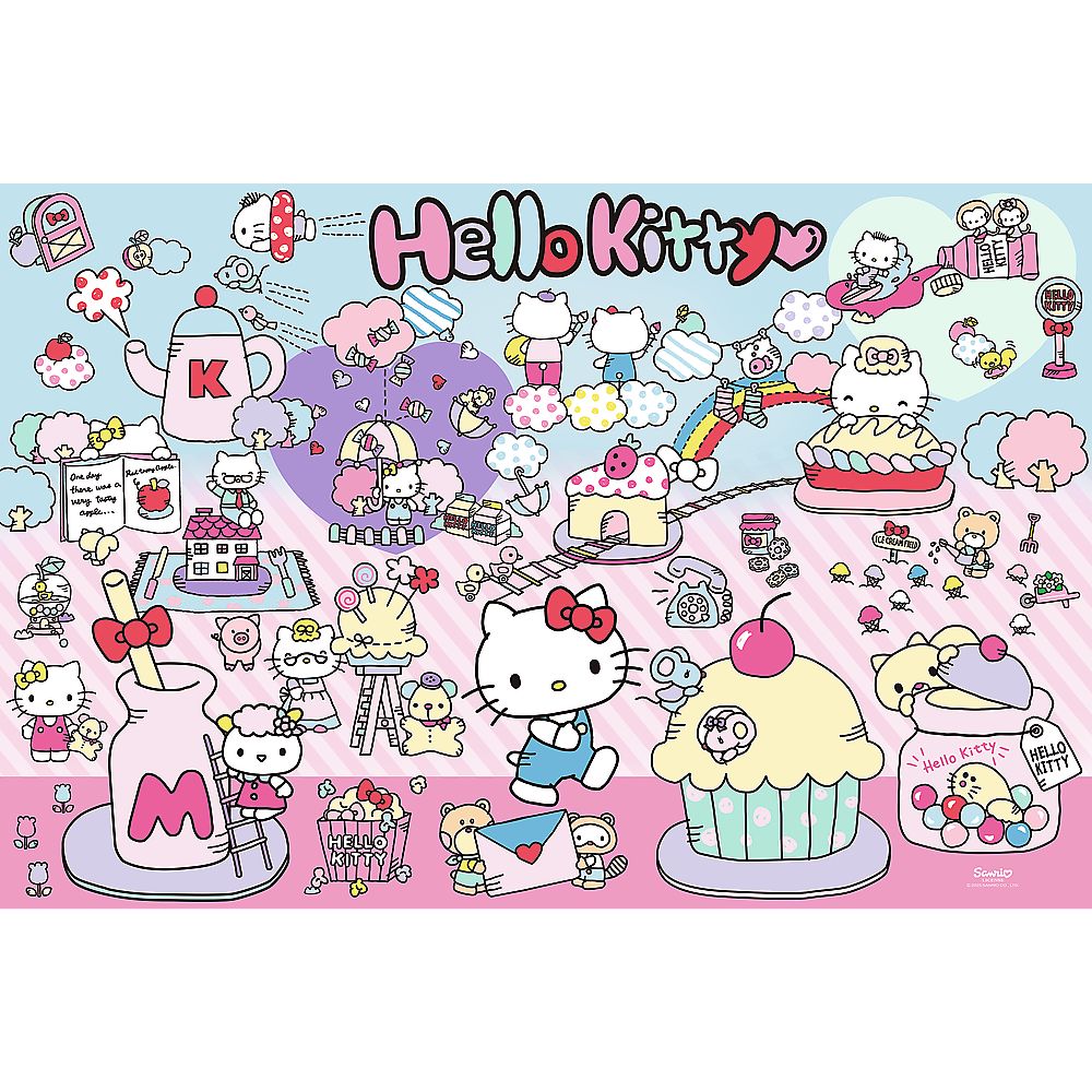 PUZZLE TREFL 300 DESCOPERA LUMEA LUI HELLO KITTY