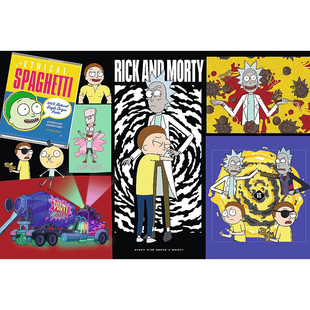 PUZZLE TREFL 300 RICK AND MORTY UN LOC CIUDAT IN GALAXIE