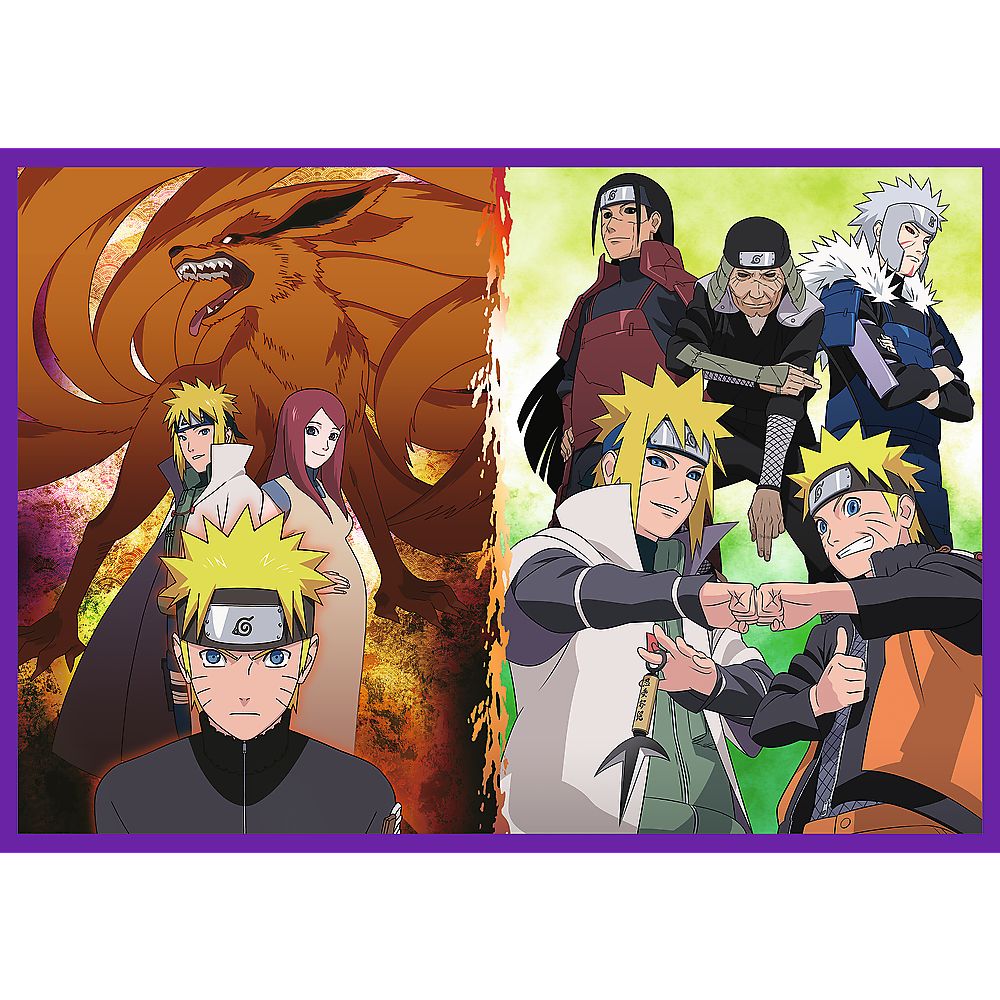 Puzzle Trefl 4x250 piese Naruto Shippuden - Aventurile lui Naruto Uzumaki