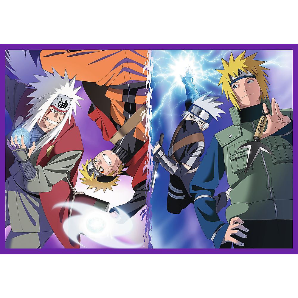 Puzzle Trefl 4x250 piese Naruto Shippuden - Aventurile lui Naruto Uzumaki