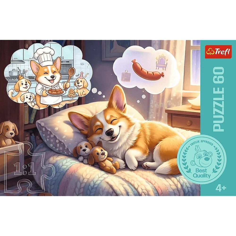 PUZZLE TREFL 60 CORGI IN TARAMUL VISELOR