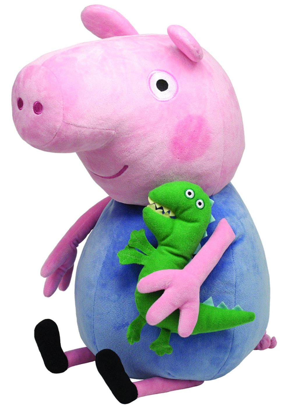 Jucarie de plus TY George din Peppa Pig, Beanie Buddies, 38 cm