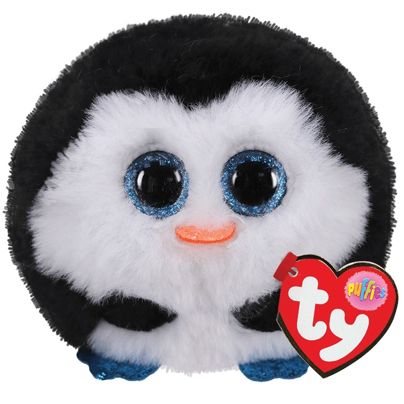 Plus TY Beanie Balls Waddles Pinguinul, 8 cm, jucarie de plus moale