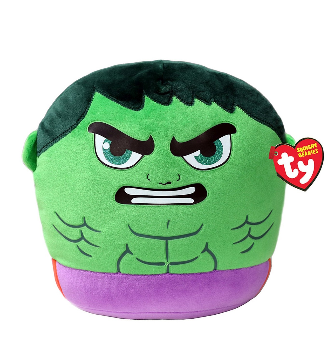 Plus TY Squishy Beanies Marvel Hulk din plus moale, 30 cm