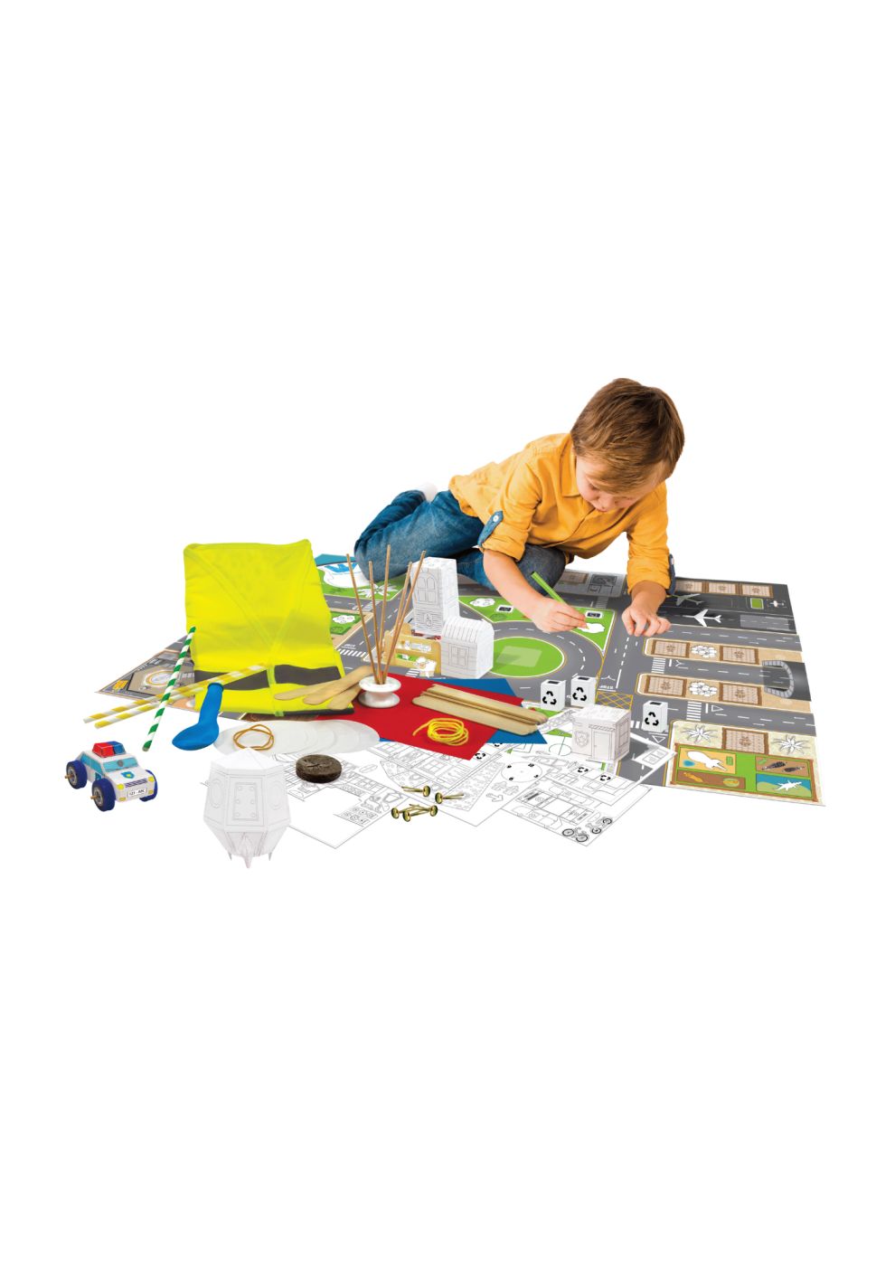 Set de inginerie pentru copii 4+ Construiește un oraș, VIVA Toys