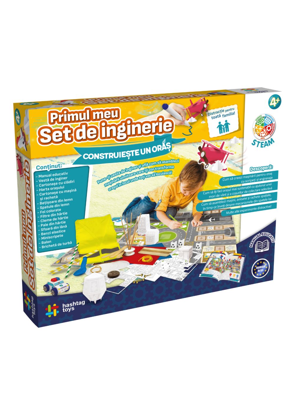 Set de inginerie pentru copii 4+ Construiește un oraș, VIVA Toys