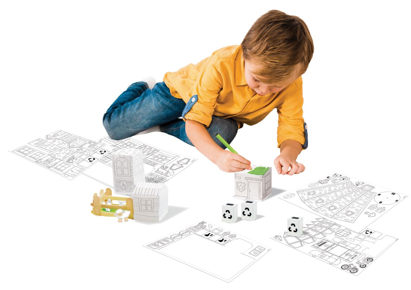 Set de inginerie pentru copii 4+ Construiește un oraș, VIVA Toys