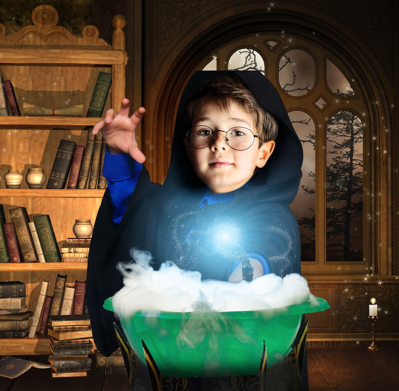 Set educativ Știința Vrăjitorilor cu 19 activități și 27 piese, 8+ ani