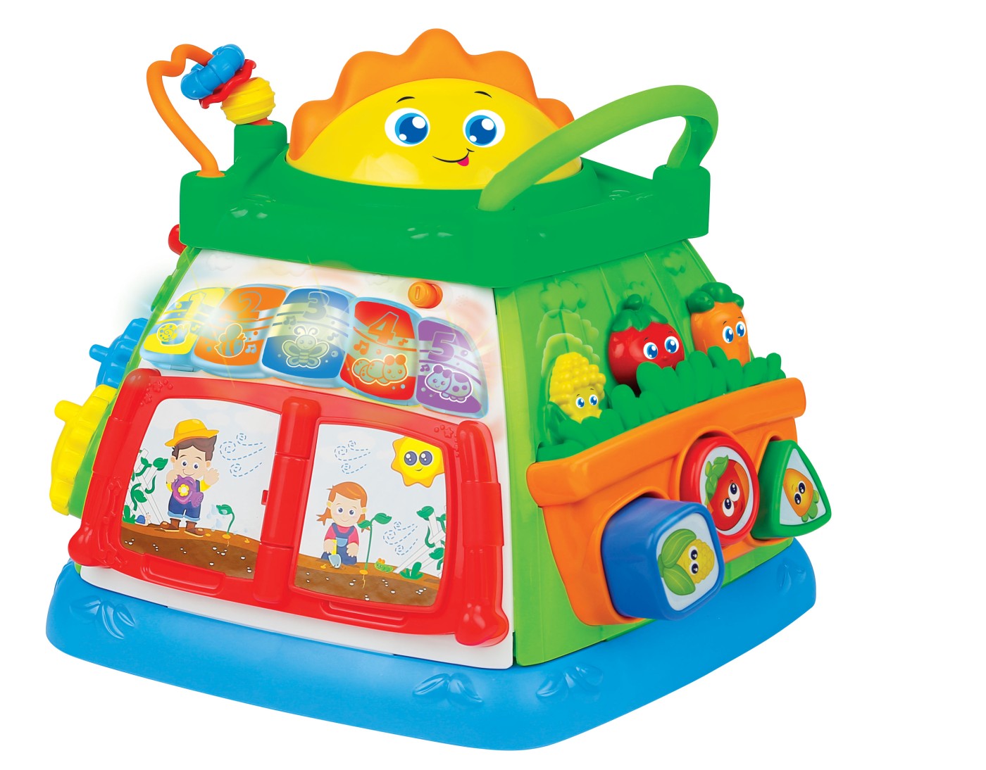 Cub de activitati interactiv Winfun Micul Gradinar cu lumini, 6+ luni