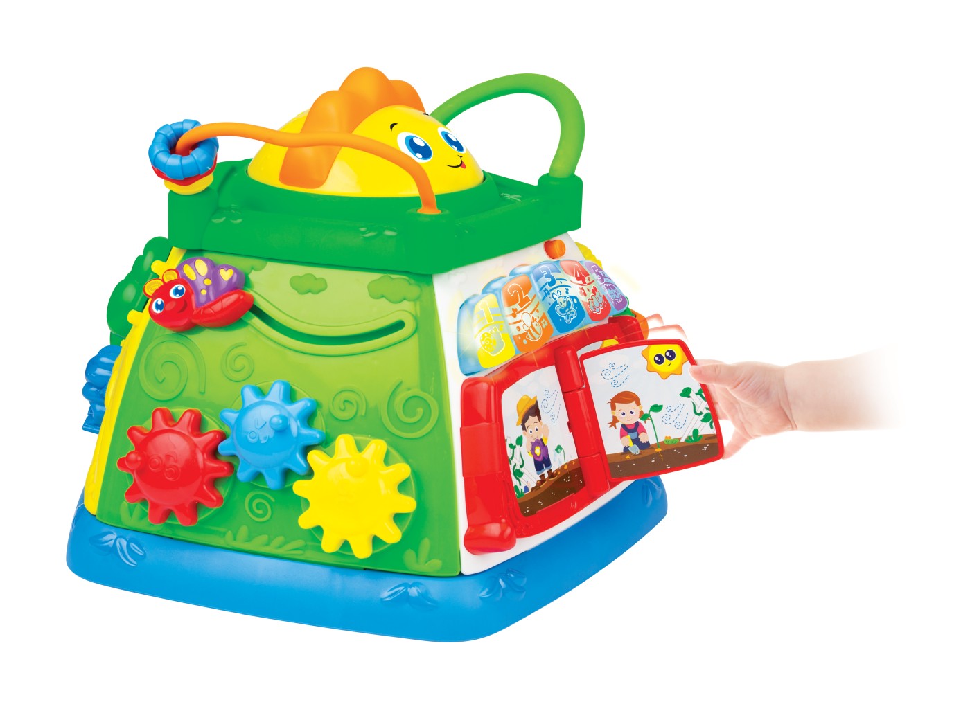 Cub de activitati interactiv Winfun Micul Gradinar cu lumini, 6+ luni