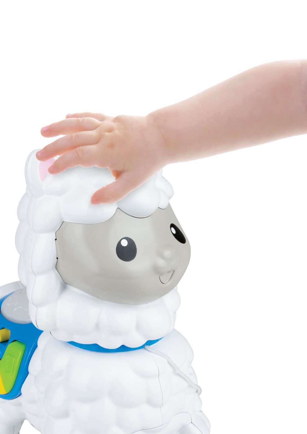 Jucarie de impins alpaca Winfun cu lumini, sunete si melodii, 12 luni+