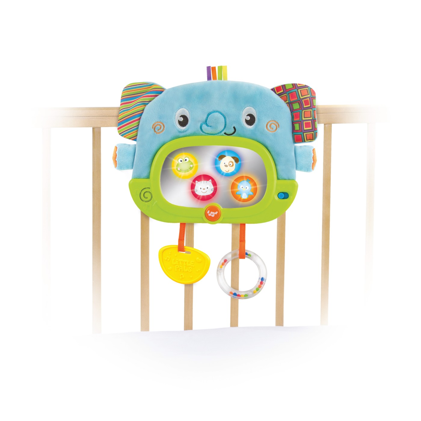 Jucărie elefănțel Winfun pentru bebeluși, cu lumini și sunete