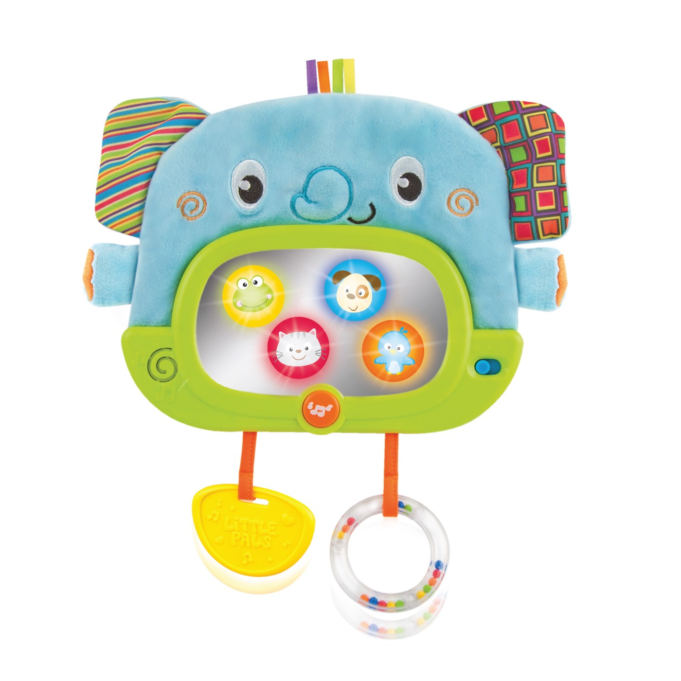 Jucărie elefănțel Winfun pentru bebeluși, cu lumini și sunete