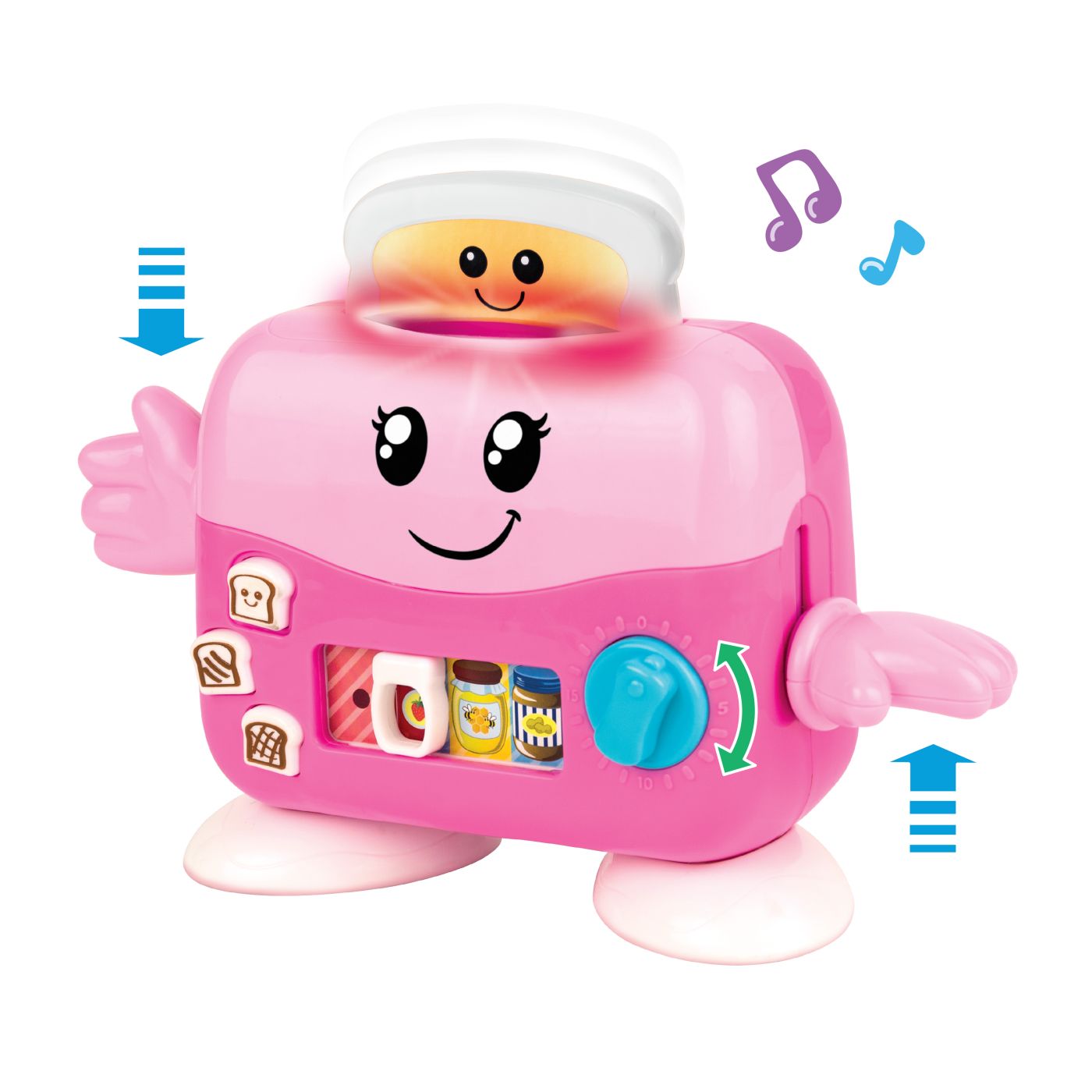 Jucărie toaster interactivă Winfun cu lumini, sunete și accesorii