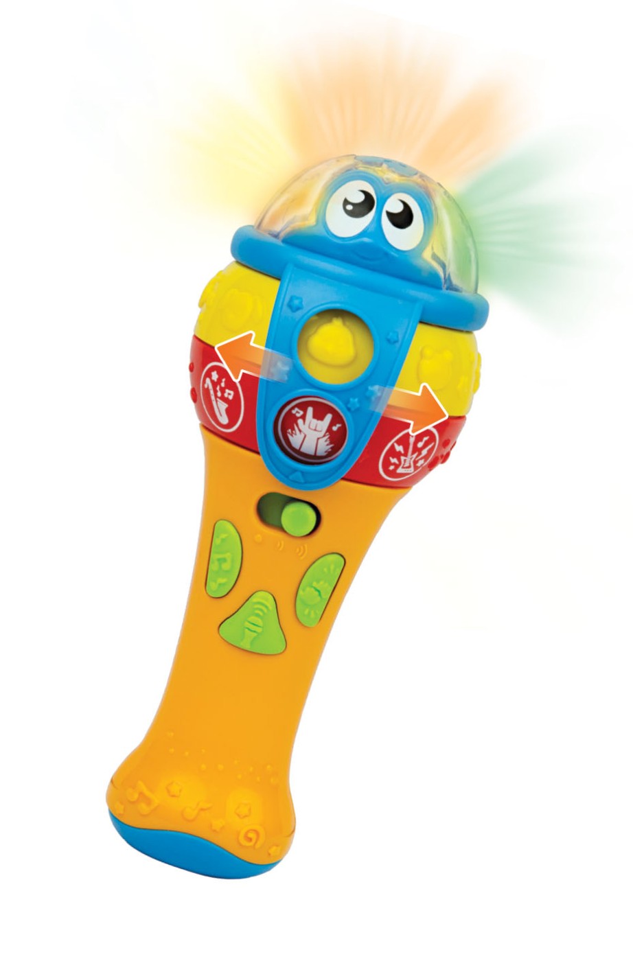 Microfon interactiv Winfun pentru copii, cu sunete, lumini si ritmuri