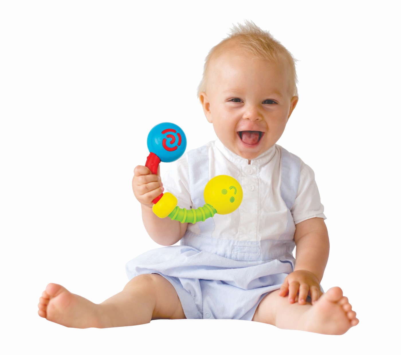 Set 4 zornăitori și jucării de dentiție pentru bebeluși Winfun 0+ luni