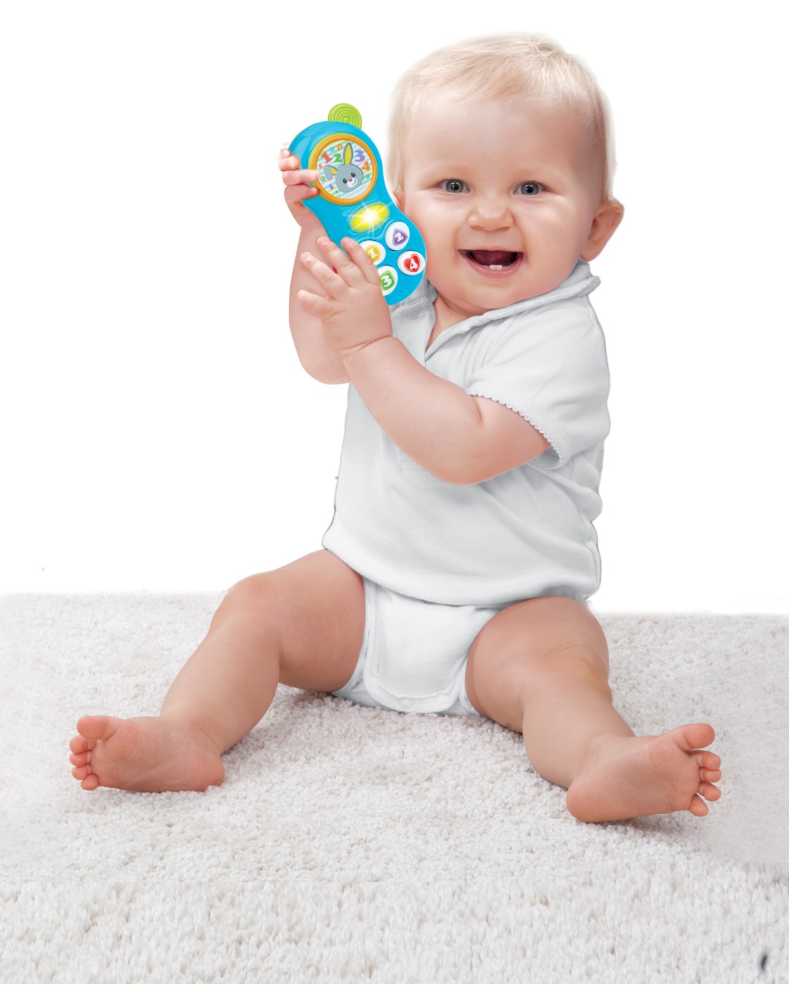 Telefon interactiv pentru bebelusi Winfun, cu lumini si melodii