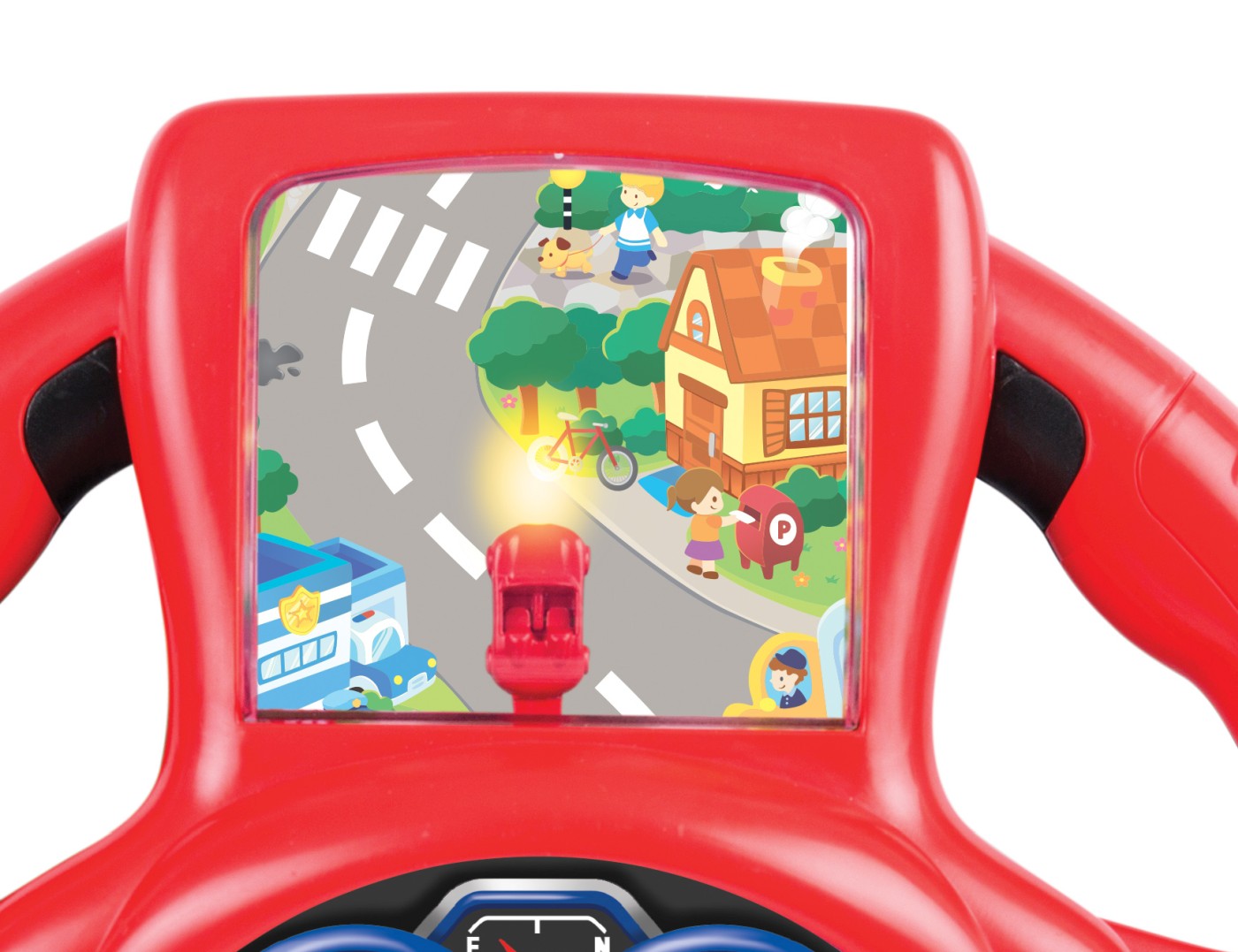 Volan interactiv Winfun pentru copii cu sunete, lumini si schimbator