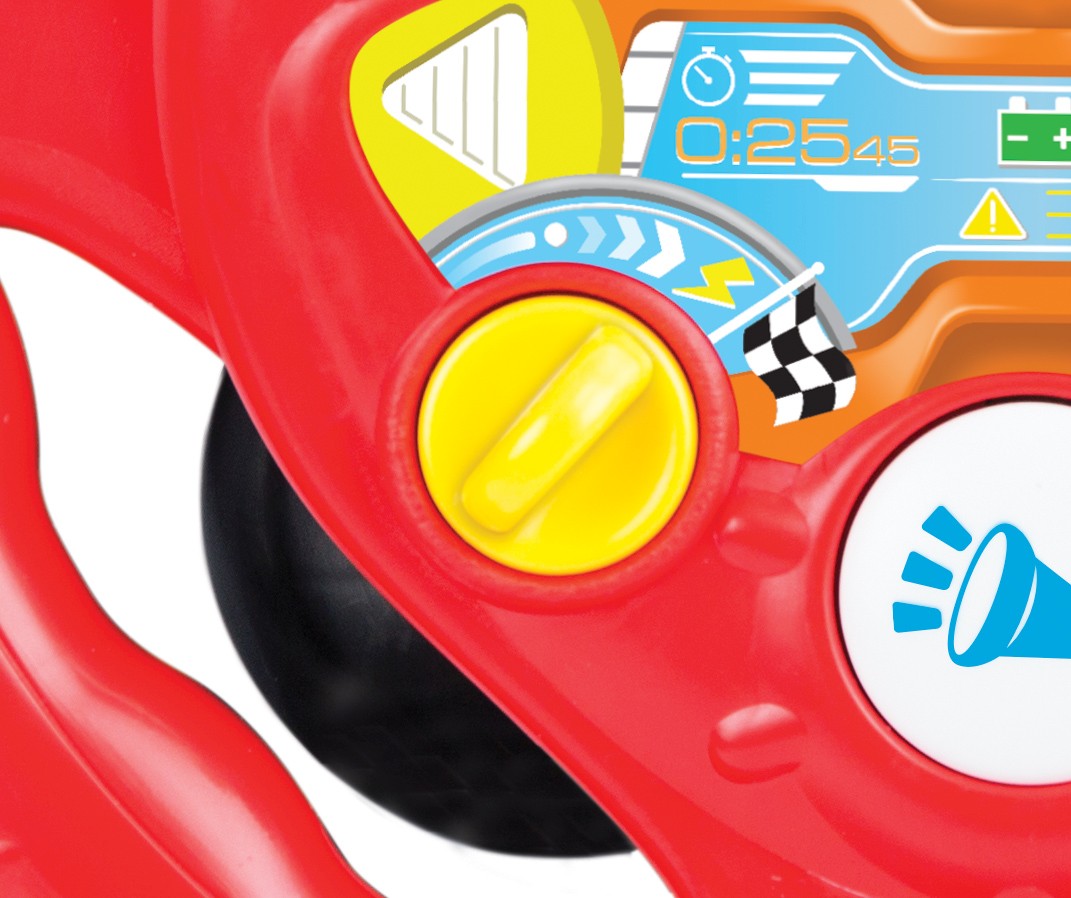 Volan interactiv Winfun pentru copii cu sunete, lumini si schimbator