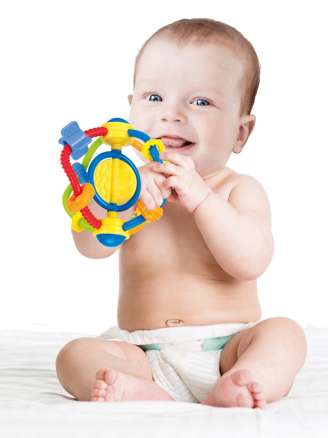 Zornăitoare motrică Winfun cu activități pentru bebeluși 0+ luni