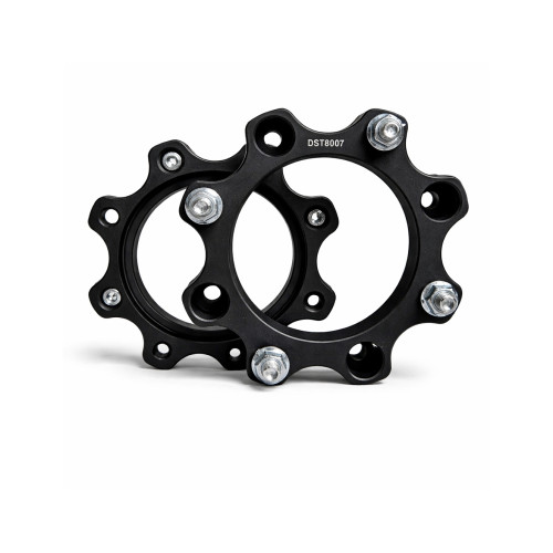 Distantier ATV 30 mm 4x156 centrare 131.2 cu 8 piulite M10x1.25 set 2 bucati aluminiu forjat negru Cod: DST8007