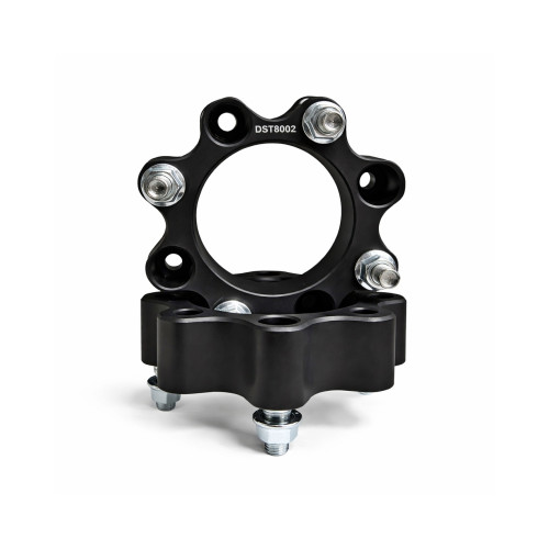 Distantier ATV 40 mm 4x110 centrare 90.2 cu 8 piulite M10x1.25 set 2 bucati aluminiu forjat negru Cod: DST8002