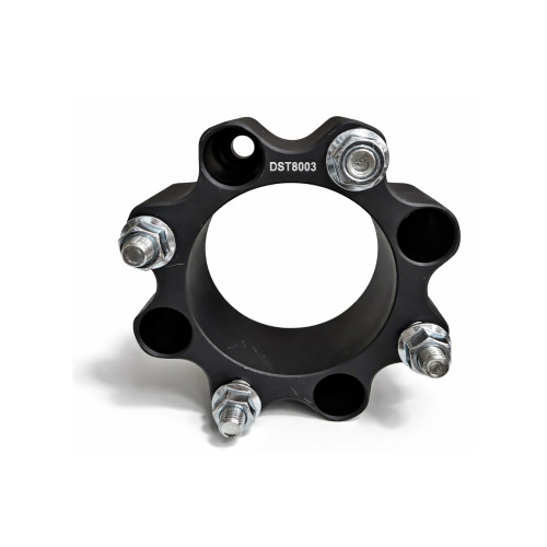 Distantier ATV 50 mm 4x110 centrare 90.2 cu 8 piulite M10x1.25 set 2 bucati aluminiu forjat negru Cod: DST8003