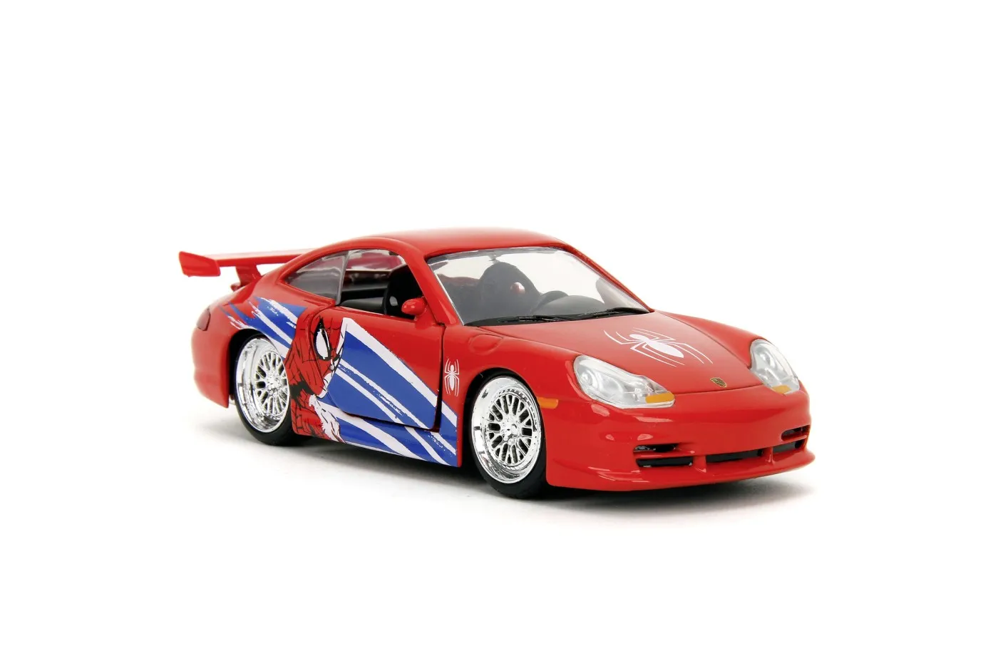 Masinuta metalica Spider-Man Porsche 911 GT3 RS, scara 1:32