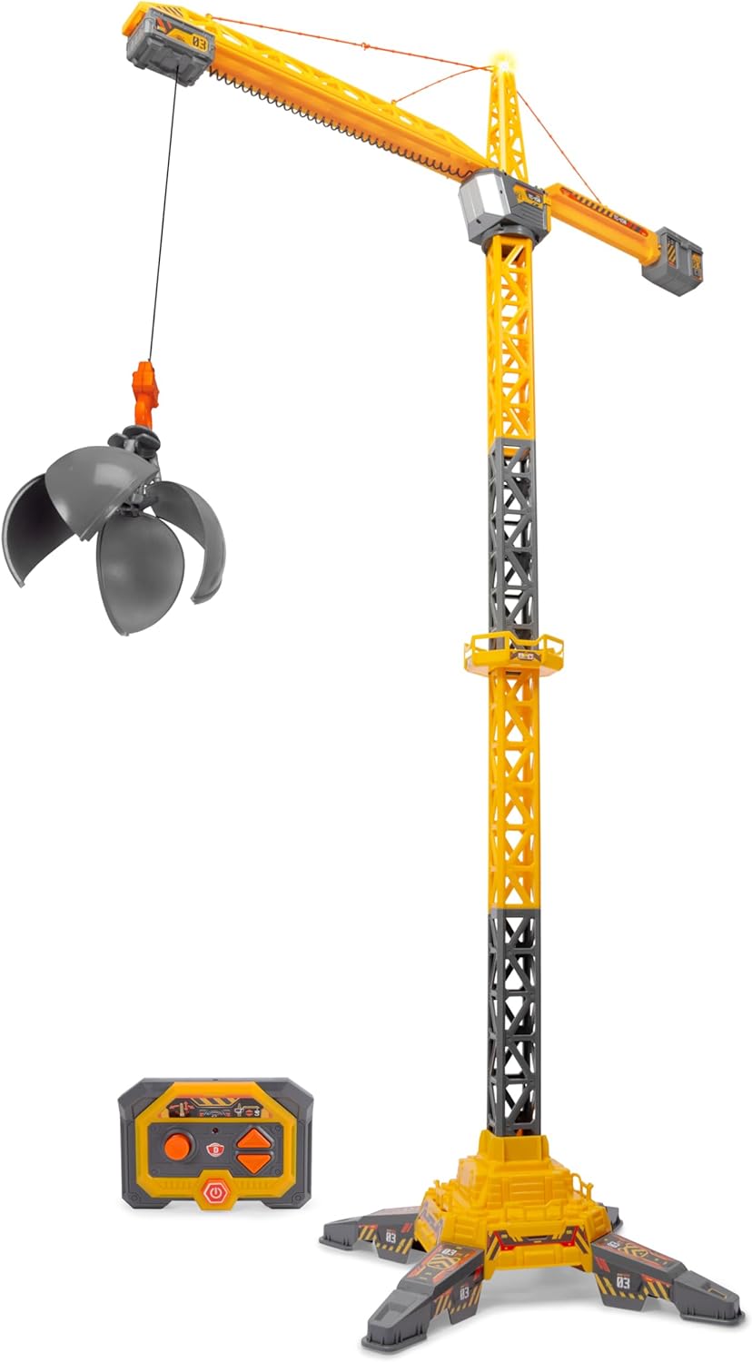 Macara de jucărie cu telecomandă Dickie, 150 cm, rotire 360°