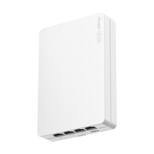 Access Point Wi-Fi 6, AX3000 Dual-Band, 5 x RJ45 1G, PoE In/Out, Cloud Management - Ruijie Reyee RG-RAP62-Wall SafetyGuard Surveillance