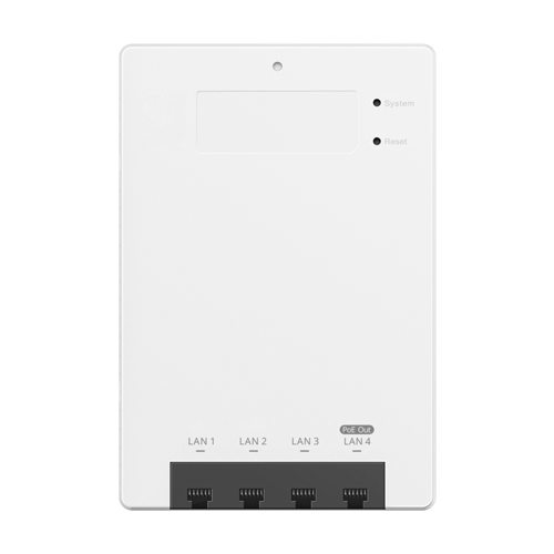 Access Point Wi-Fi 6, AX3000 Dual-Band, 5 x RJ45 1G, PoE In/Out, Cloud Management - Ruijie Reyee RG-RAP62-Wall SafetyGuard Surveillance