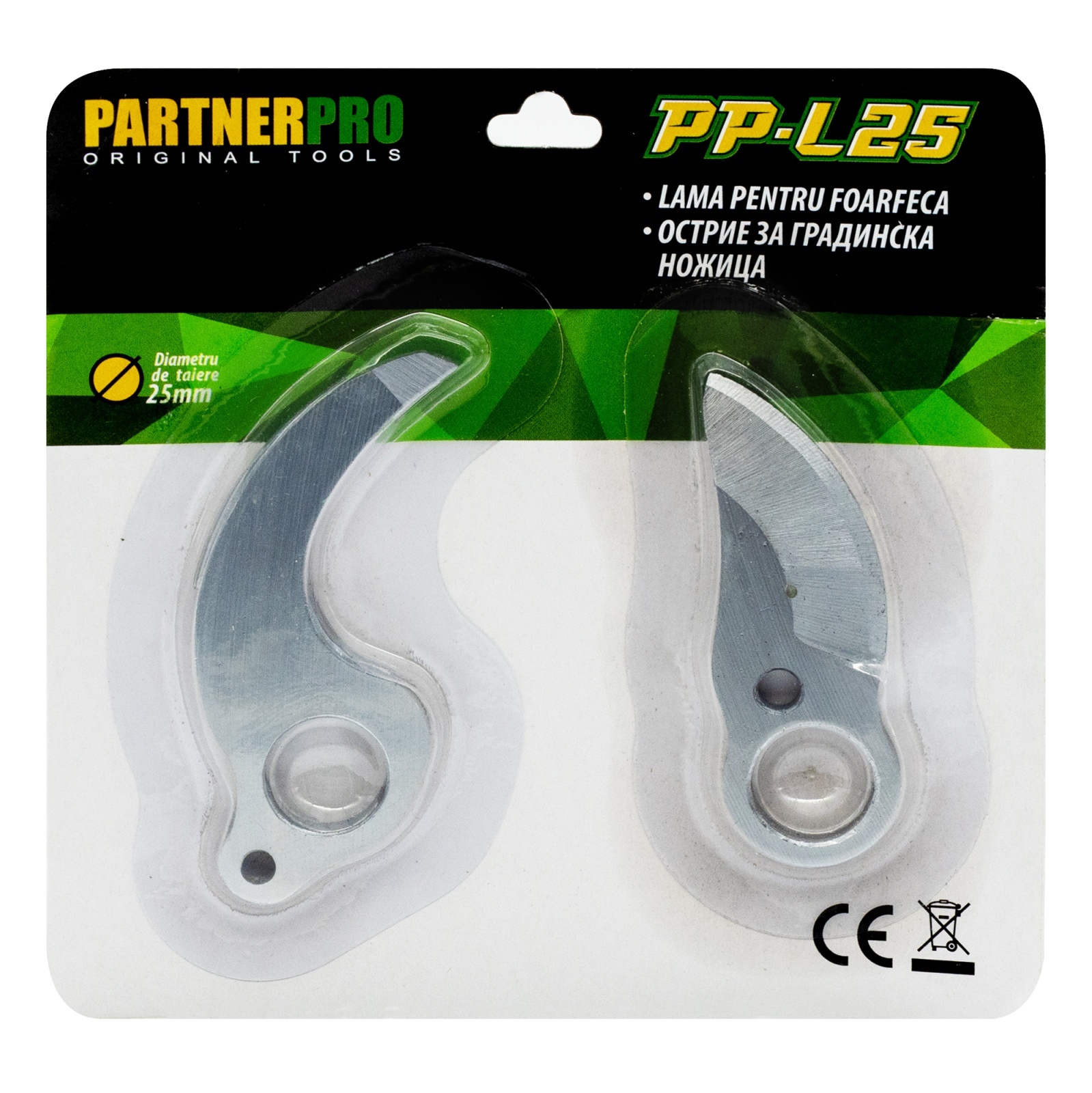 Lame de schimb pentru foarfecă 25 mm PartnerPro PP-L25