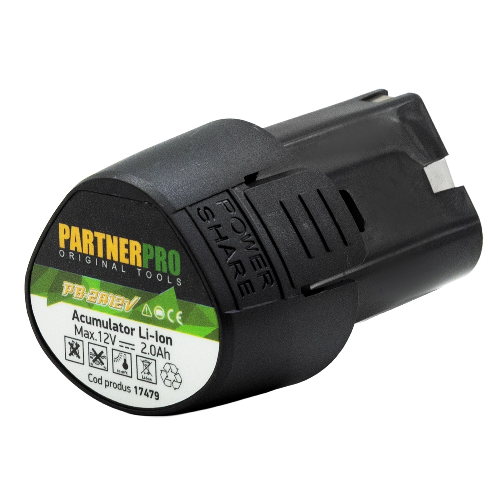 Acumulator Li-Ion 12V 2Ah PartnerPro pentru unelte electrice