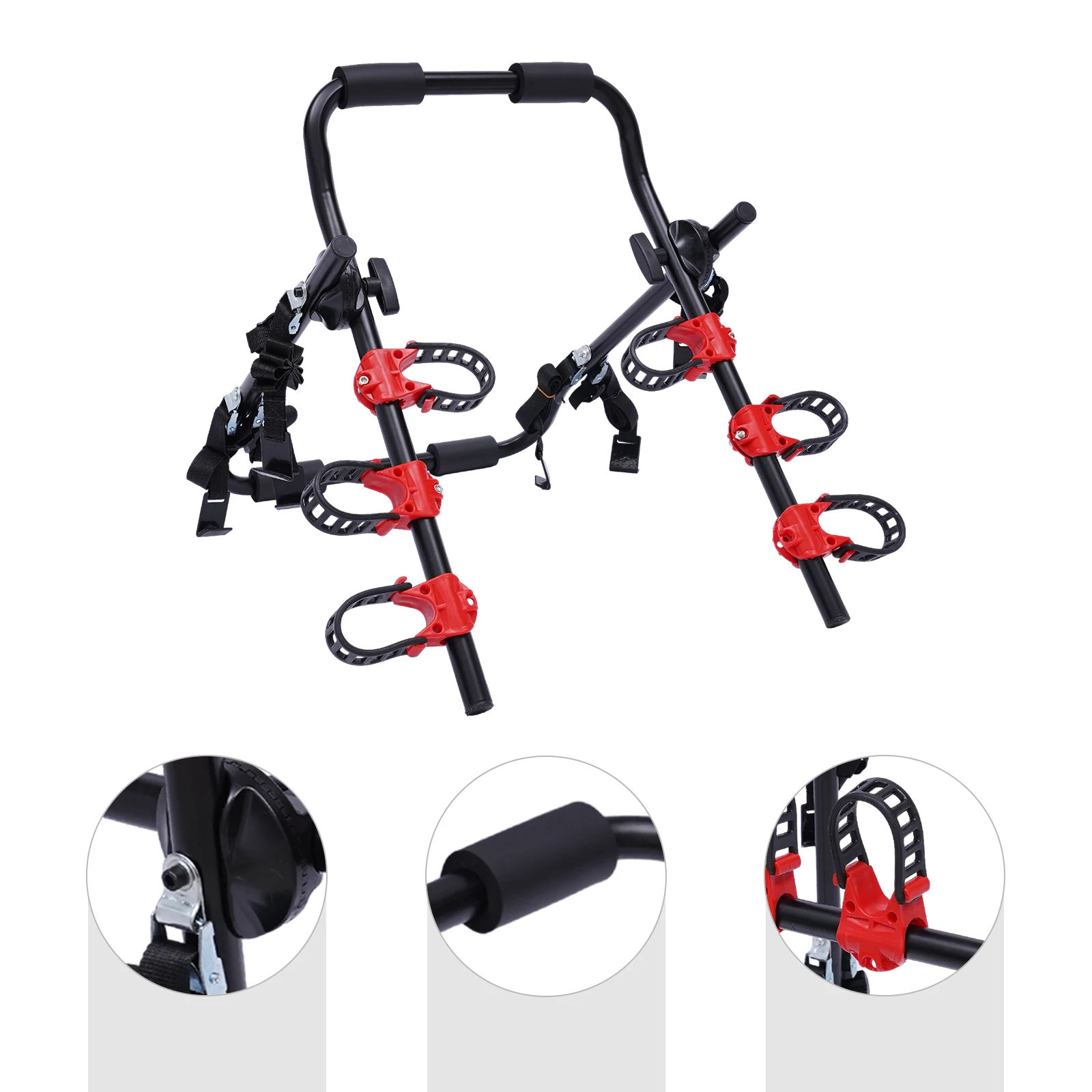 Suport auto pentru transport 3 biciclete, capacitate 58 kg, montaj rapid prin curele FAVLine Selection