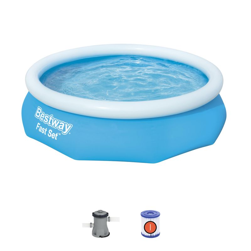 Piscină gonflabilă Bestway Fast Set 305x76 cm cu pompă de filtrare