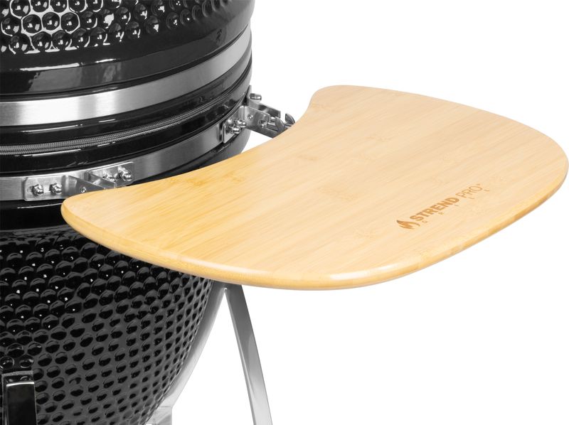 Grătar ceramic Strend Pro Kamado Egg 23 inch, negru, cu termometru