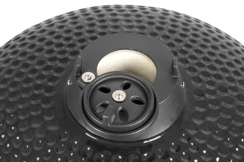 Grătar ceramic Strend Pro Kamado Egg 23 inch, negru, cu termometru