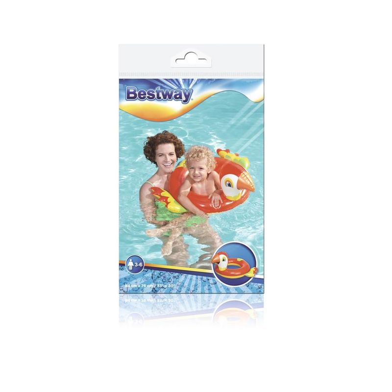 Colac gonflabil pentru copii Bestway, model papagal, pentru apa