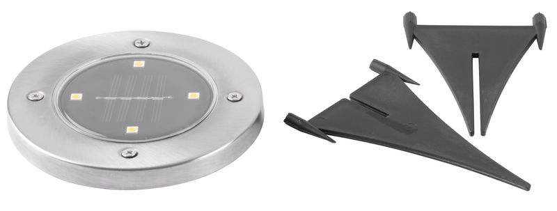 Set 2 lămpi solare de grădină Strend Pro Gruid, 4 LED, lumină caldă