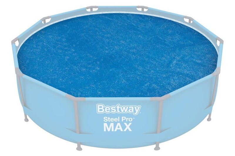 Prelată solară pentru piscină Bestway FlowClear 244 cm, albastră