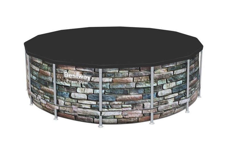 Prelată pentru piscină Bestway FlowClear neagră, 4,27 m