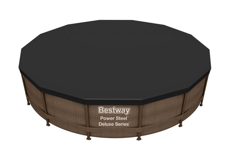 Prelată pentru piscină Bestway FlowClear neagră, 4,27 m